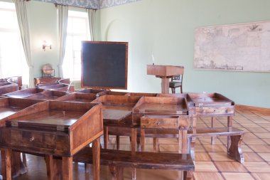 St. Petersburg, Rusya Federasyonu-Nisan 24 2016: Pushkin Lisesi eğitim bir sınıf.