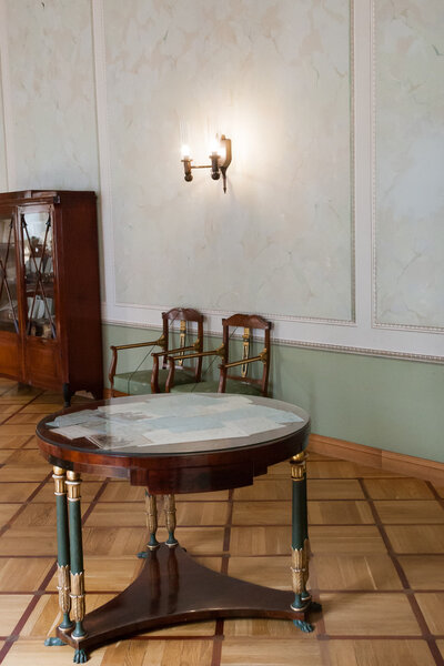 СПЕТЕРБУРГ, РОССИЯ-АПРЕЛЬ 24 2016: Комната связи лицея в Пушкине
.