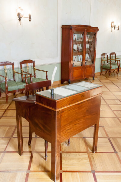 СПЕТЕРБУРГ, РОССИЯ-АПРЕЛЬ 24 2016: Комната связи лицея в Пушкине
.