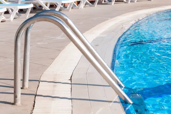 Parte Della Piscina Con Acqua Blu — Foto Stock