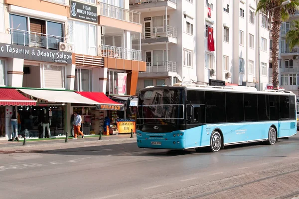 Antalya Turkey November Passenger Bus Goes Street Cities Nurkey Bus — Stock Photo, Image