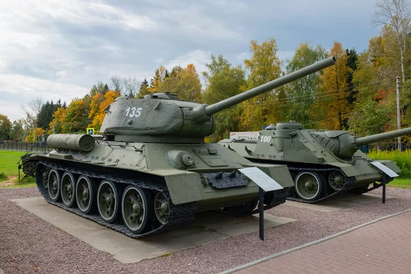 Den sovjetiska stridsvagnen T-34 tider av andra världskriget — Stockfoto