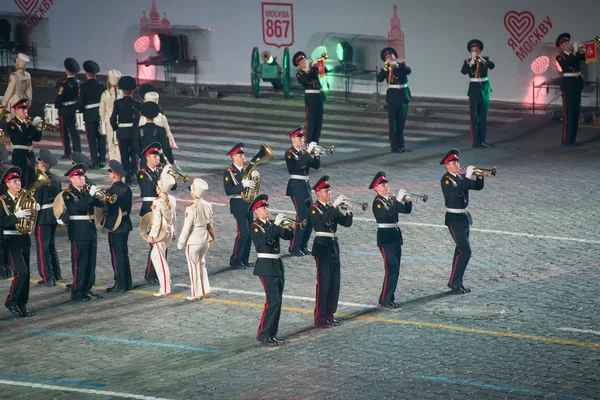 Orchestra della scuola militare-musicale Di Mosca — Foto Stock