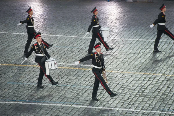 MOSCOW, RÚSSIA - SETEMBRO 7. Orquestra dos militares de Moscou-m — Fotografia de Stock