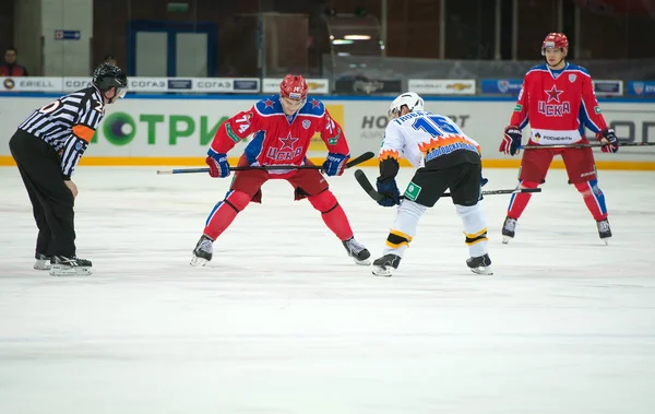Hockey match CSKA - Severstal — Stock Photo, Image