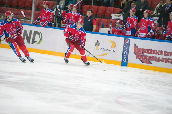 Hockey match CSKA - Severstal — Stock Photo, Image