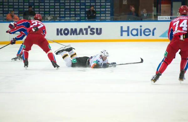 Hokejový zápas Cska - Severstal — Stock fotografie