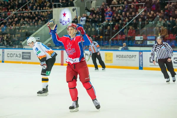 Jogo de hóquei CSKA - Severstal — Fotografia de Stock