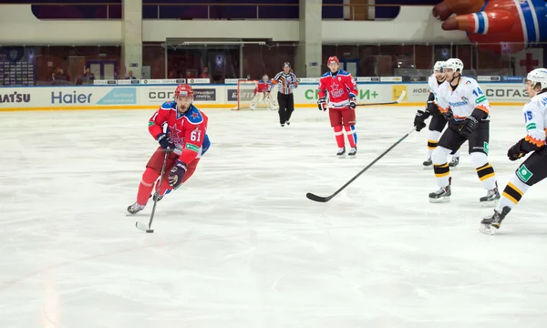 Partido de hockey CSKA - Severstal — Foto de Stock