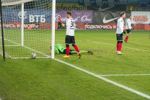 Objetivo contra el equipo Amkar — Foto de Stock