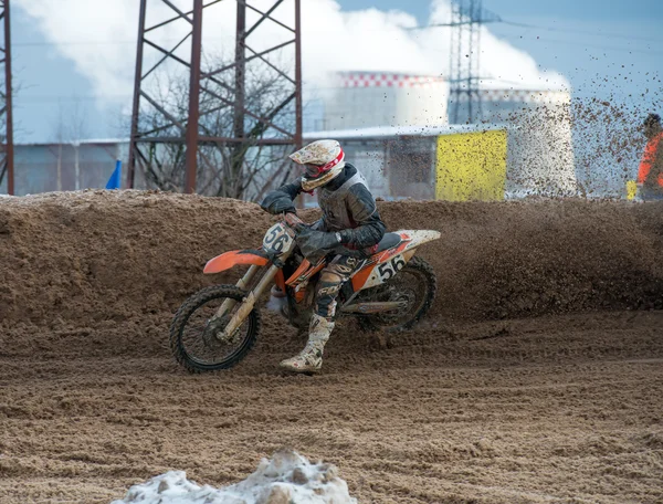 Riders at the track — Stock Photo, Image