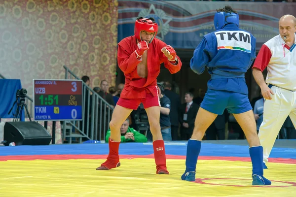 Akhmedov Rakhmajon vs Atayev Novruz — ストック写真