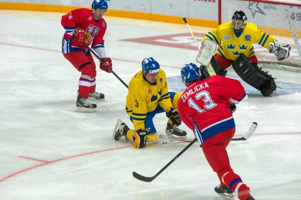 Tsjechië team toekomen Richard Zemlicka (13) — Stockfoto