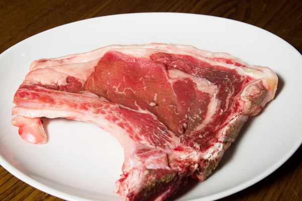 Vlees in de plaat — Stockfoto