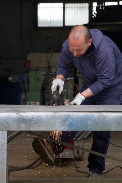 Lavoratori metallurgici — Foto Stock