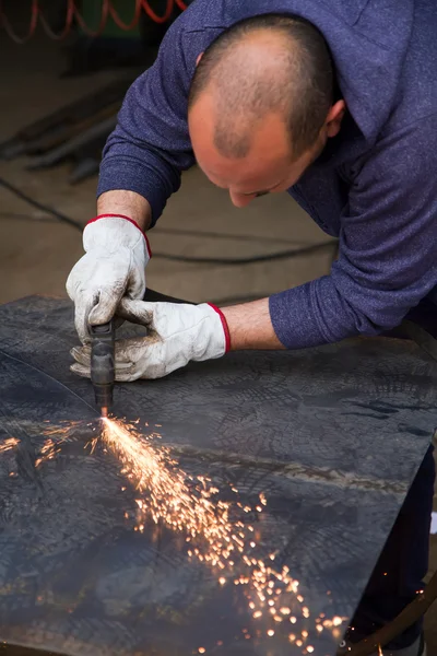 Lavoratori metallurgici — Foto Stock