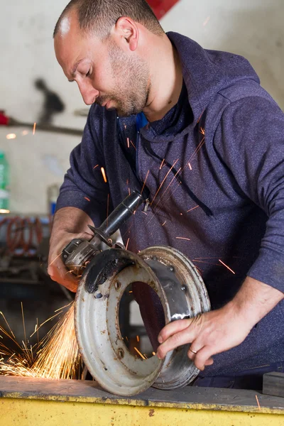 Lavoratori metallurgici — Foto Stock