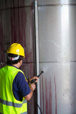 İşçi kask Basınç Yıkama