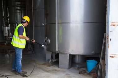 İşçi kask Basınç Yıkama