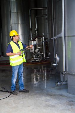 İşçi kask Basınç Yıkama