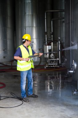 İşçi kask Basınç Yıkama