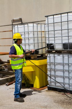 İşçi kask Basınç Yıkama