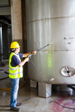 İşçi kask Basınç Yıkama