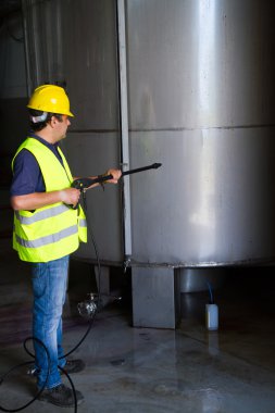 İşçi kask Basınç Yıkama