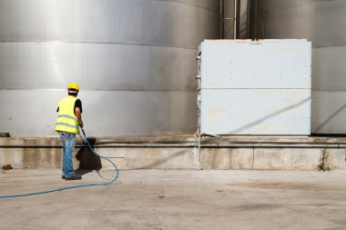 İşçi kask Basınç Yıkama