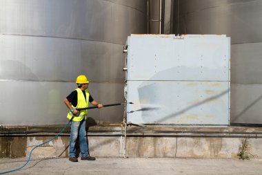 İşçi kask Basınç Yıkama