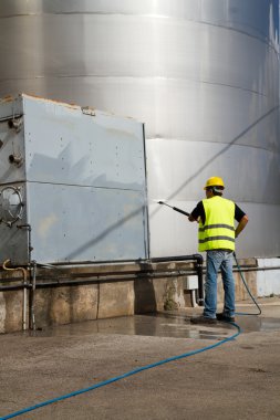 İşçi kask Basınç Yıkama