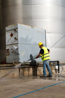 İşçi kask Basınç Yıkama