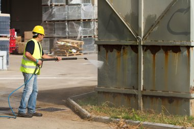 İşçi kask Basınç Yıkama