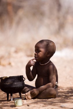 Himba çocuk yerli Köyü