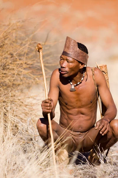 San man dans la colonie autochtone — Photo