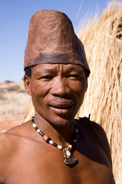 San man dans la colonie autochtone — Photo
