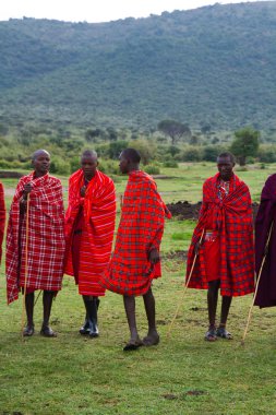 Kenya Masai erkeklerde çerçevesi