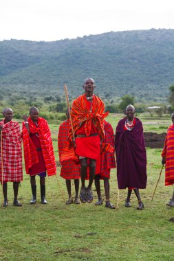 Kenya Masai erkeklerde çerçevesi