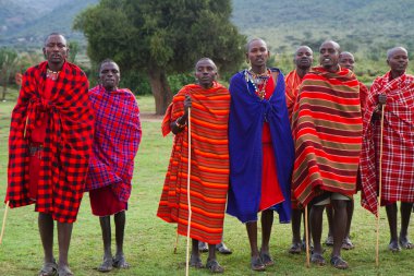 Kenya Masai erkeklerde çerçevesi