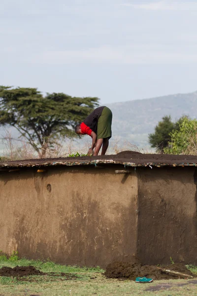 Кенийский масай — стоковое фото
