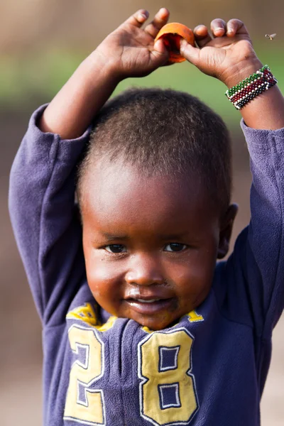 Keniaanse masai kid — Stockfoto
