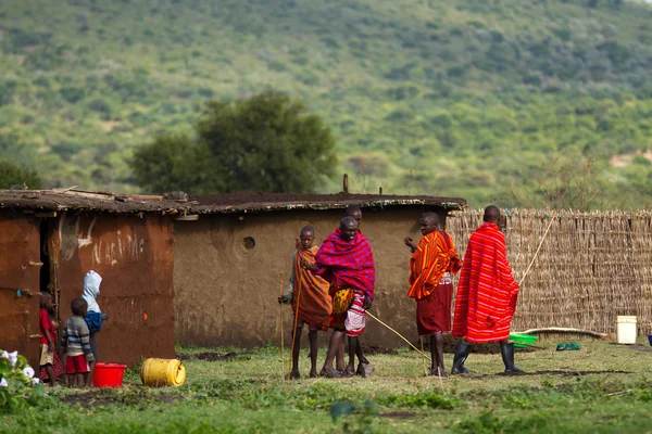 Kenyan masai people — Stock Photo, Image