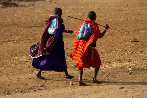 Masai kabile insanlar — Stok fotoğraf