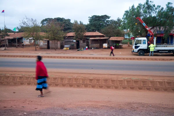 Tanzanian people on the street — Stock Photo, Image