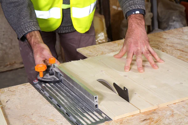 Male joiner working — Stock Photo, Image