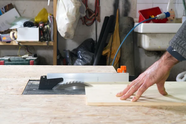 Male joiner working — Stock Photo, Image