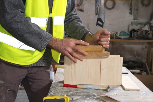 Male joiner working — Stock Photo, Image