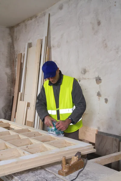 Male joiner working — Stock Photo, Image