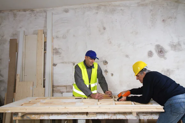 Male joiners working — Stock Photo, Image