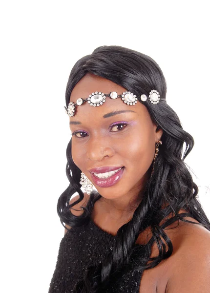 Closeup portrait of African American woman. — Stock Photo, Image